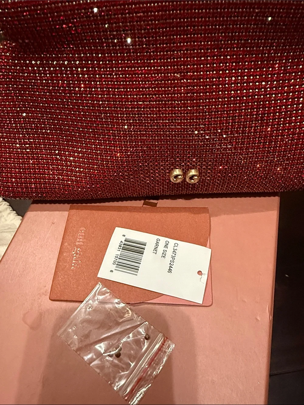 Cult Gaia Lillia Mini Clutch - Garnet
